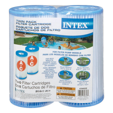 INTEX RECREATION FILTER CARTRIDGE A 2PK 29002E